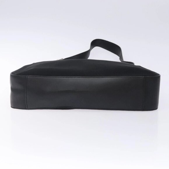 Salvatore Ferragamo Gancini Shoulder Bag Nylon Navy Silver - Picture 5 of 16